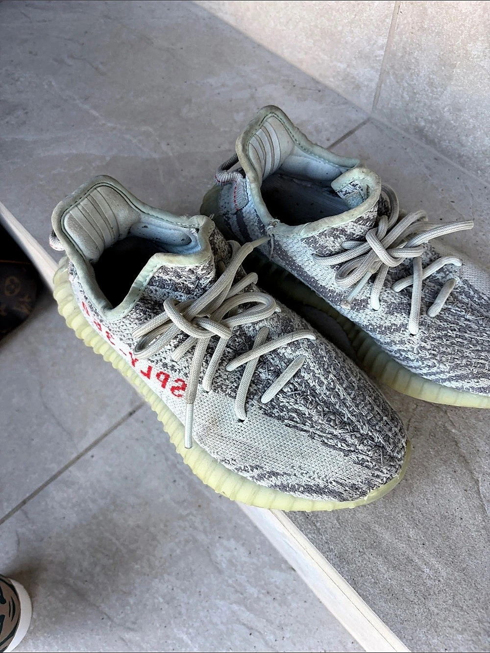 adidas Yeezy Boost 350 V2 Gray Knit Sneakers
